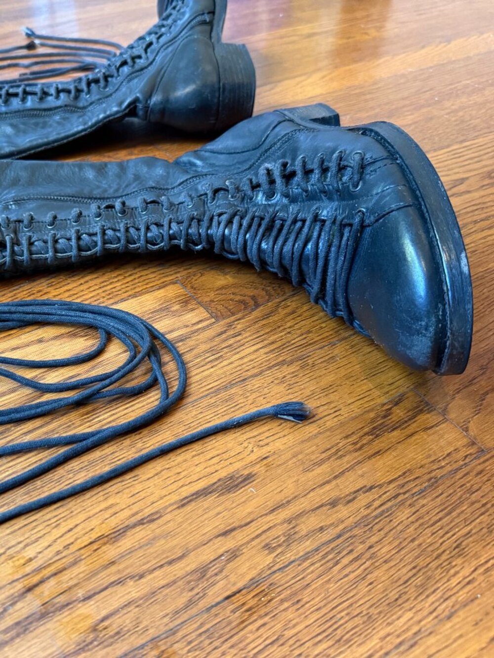 Ann Demeulemeester Triple Lace Boots FY08 - Picture 5 of 16